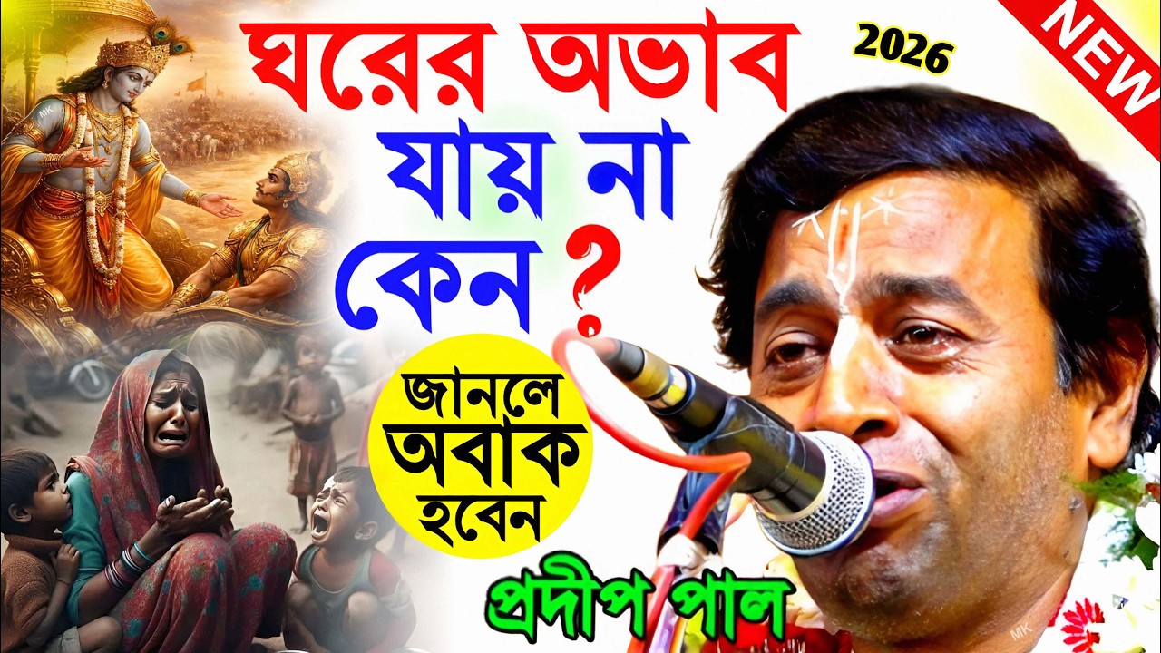 ঘরের অভাব যায় না কেন ! অভাব দূর করার উপায় ! প্রদীপ পাল কীর্তন ! pradip pal kirtan ! bangla kirtan