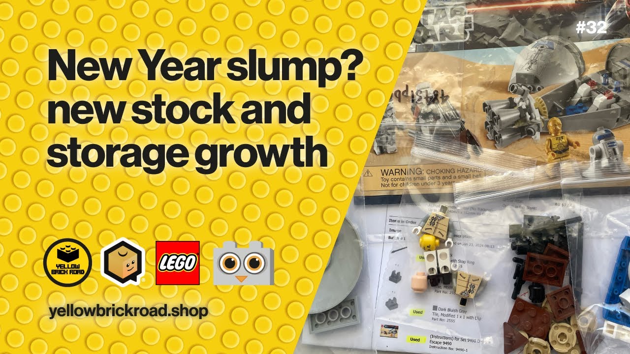 New Year Slump? New Stock & Storage Growth – LEGO Bricklink Vlog #32