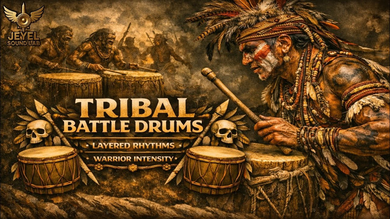 Tribal Battle Drums Layered Rhythms Warrior Intensity
