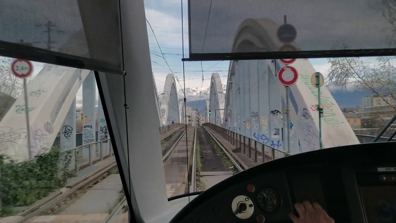 [Tram Cab Ride] Ligne A du tramway de Grenoble / La Poya ➡ L'Étoile
