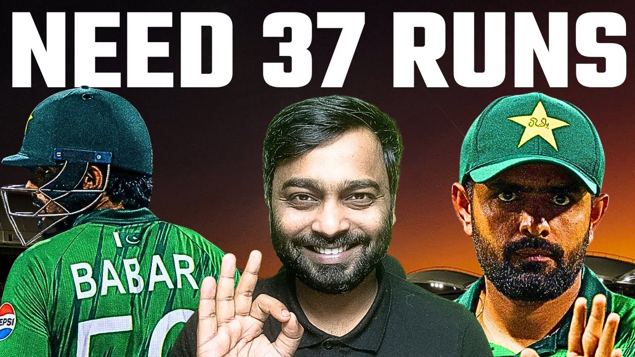 Babar Azam Needs Just 37 Runs to Break Shoaib Malik T20 World Cup Record | INDvsPAK match