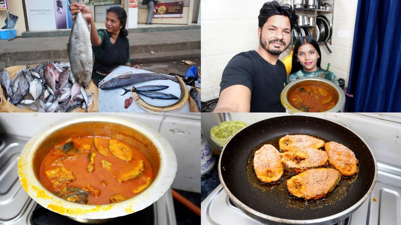 पनवेल वरून आणली आम्ही मच्छी | Rabbit Fish Recipe 😍 Panvel Uran Naka Fish Market