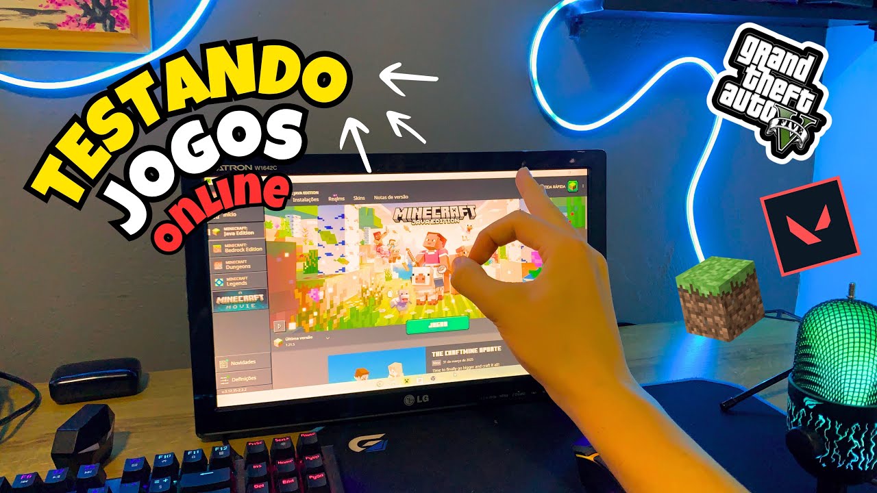 TESTANDO JOGOS ONLINE NO MEU PC FRACO DE 600 REAIS