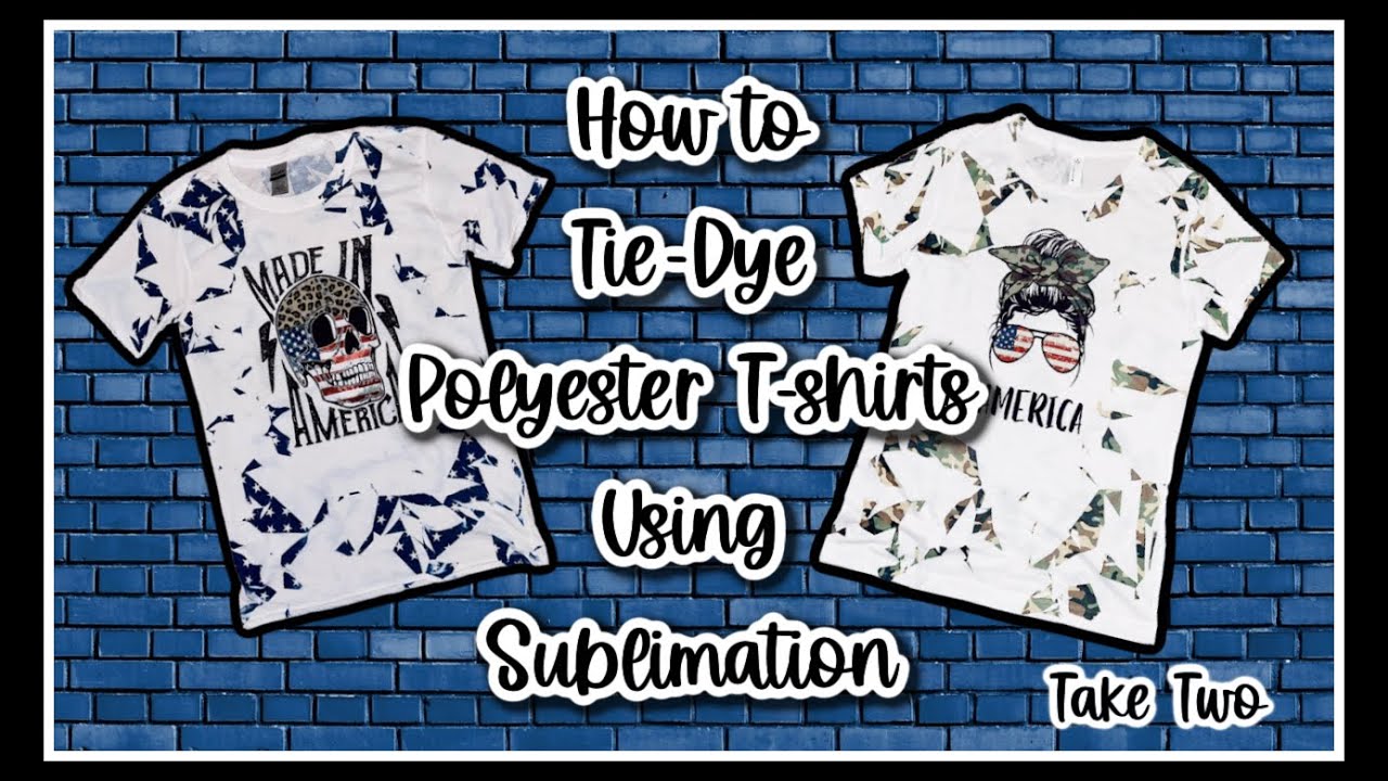 How to Tie Dye a shirt with Sublimation Ink! Take Two.