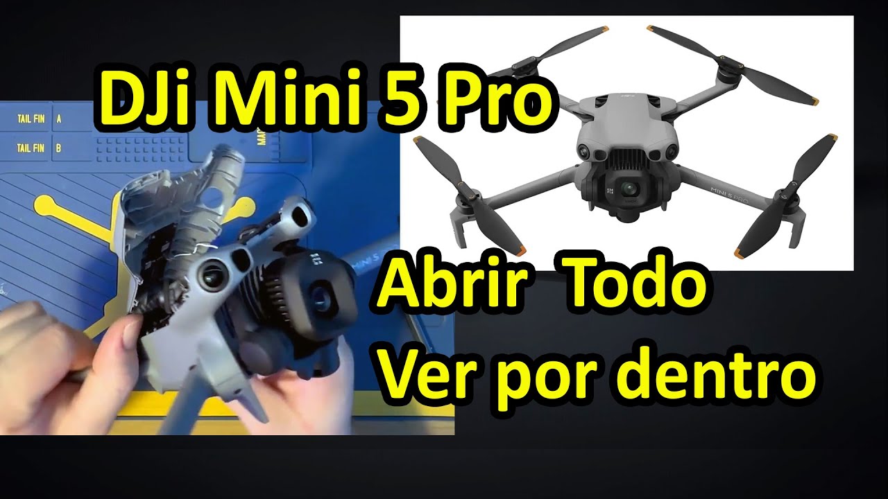 Drone DJi Mini 5 Pro Abrir Todo o Drone como abrir o drone dji