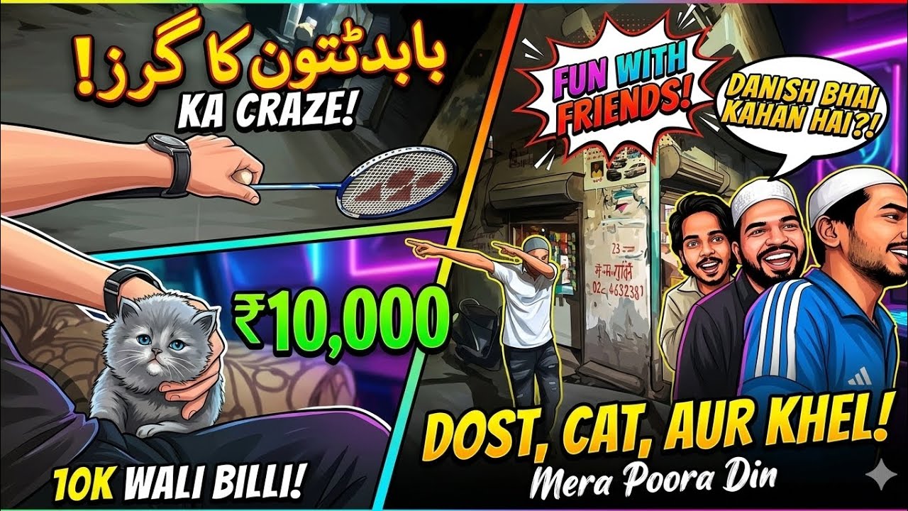 10,000 Ki Billi 😳🐱 | Dost, Badminton Aur Full Masti 🔥