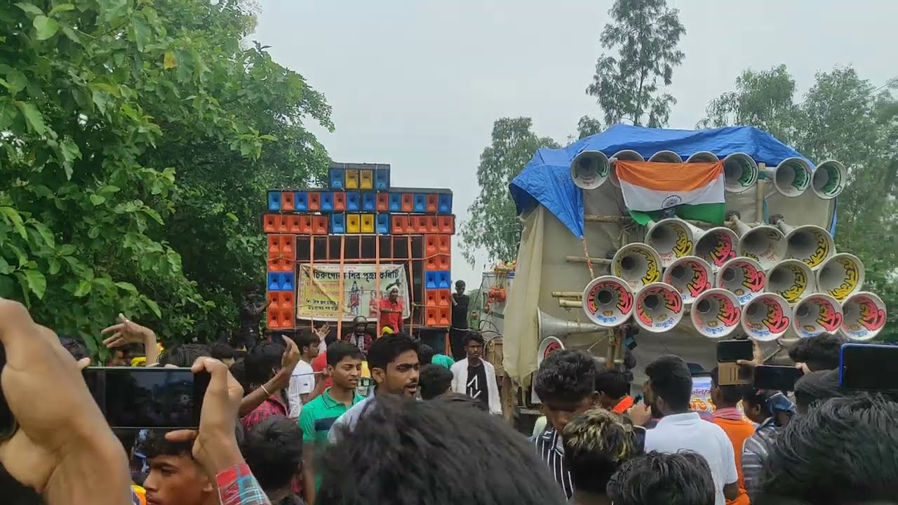 Goswami Music Vs Rajlaxmi Sound Competition | Bol Bom Roadshow Mukutmanipur Road