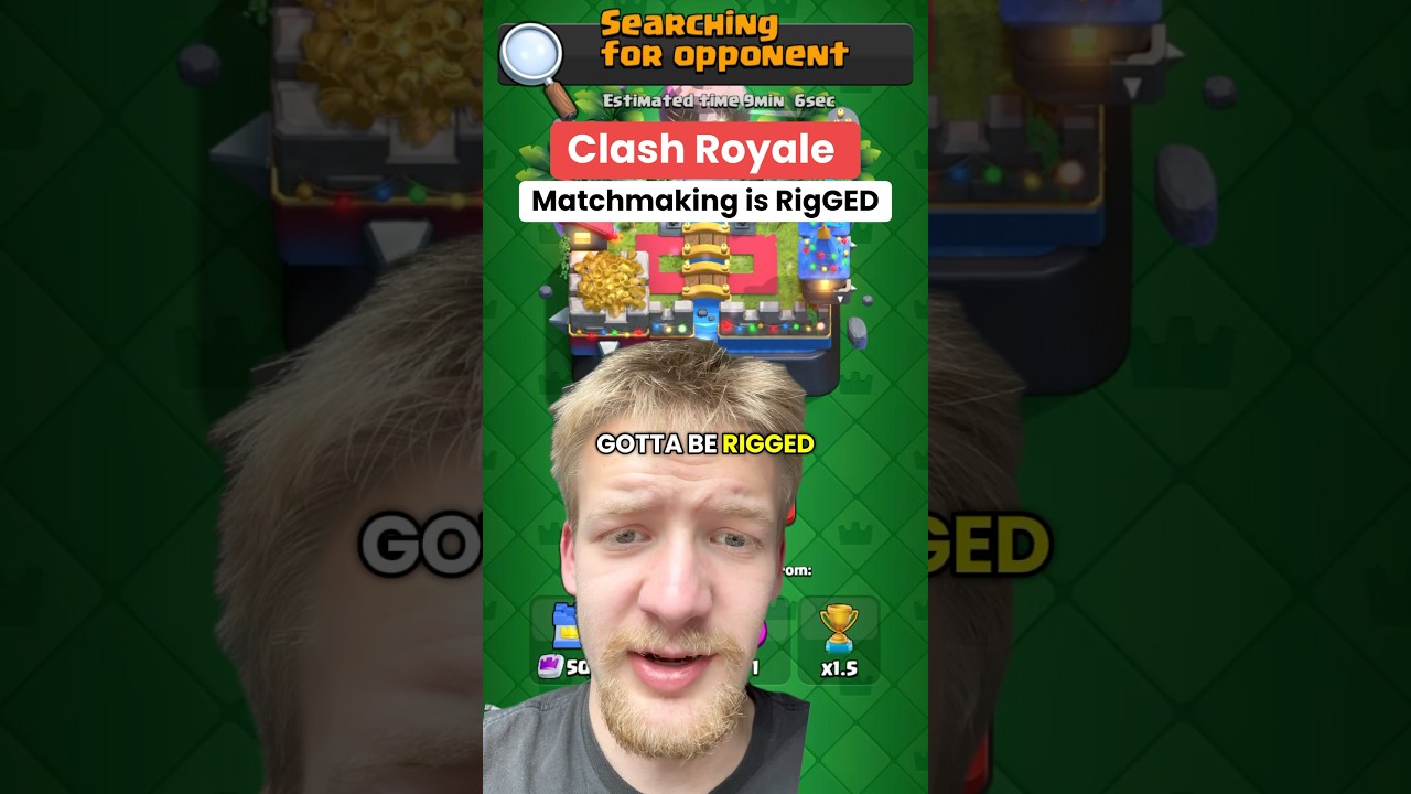 Matchmaking in Clash Royale is Rigged!!! #clashroyale #clashroyaleshorts #clashroyalememes
