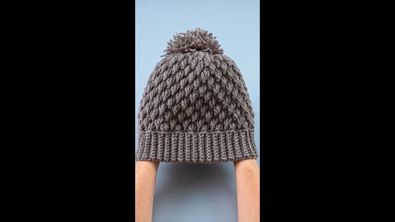 Простая вязаная крючком шапка-бини Miarti🧶