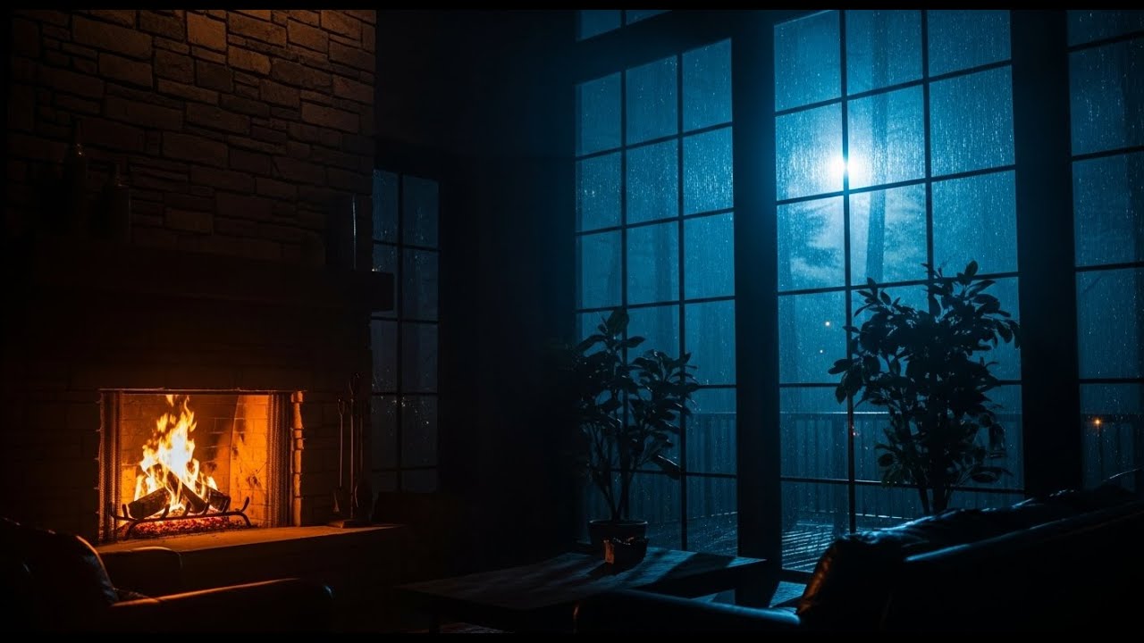 Peaceful Forest Rain and Piano Music for Healing Sleep and Stress Relief