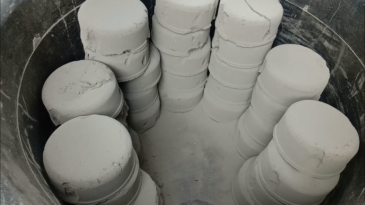 💯 satisfaction whole crush of Pure cement round discs super soft dusty crumbling 😍|satisfying video
