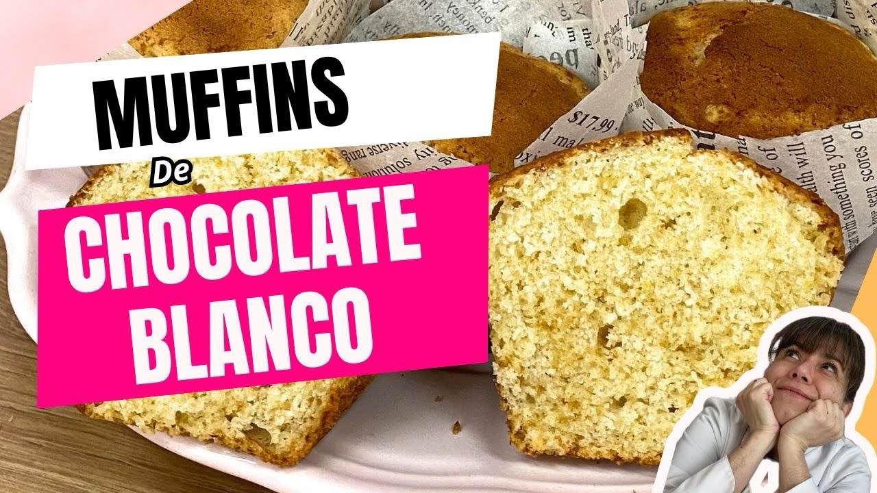 Muffins de chocolate blanco y limón 