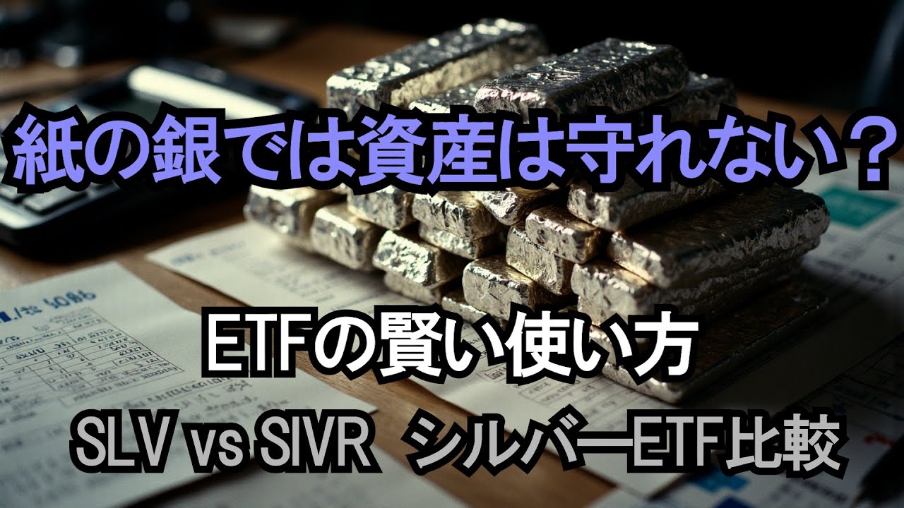 【徹底比較】SLV vs SIVR。シルバーETFの正解はどっち？「コスト」と「流動性」で決まる、あなたの最適解。
