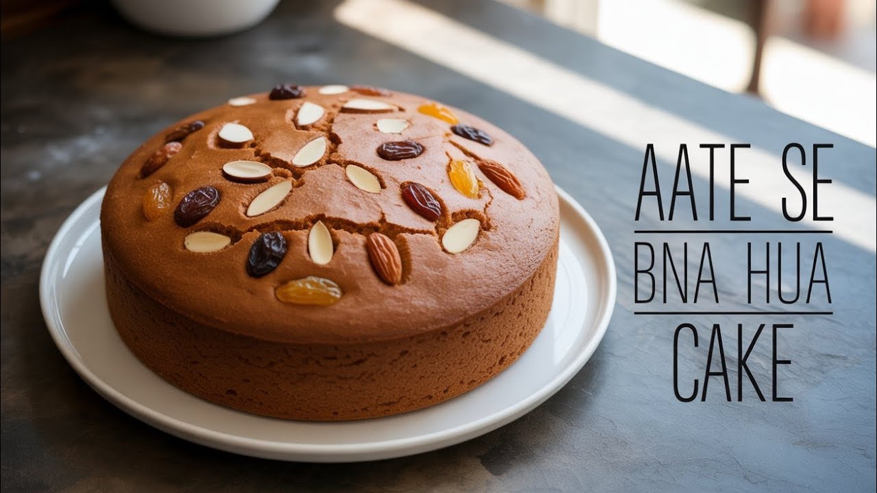 Soft & Moist Atta Cake Recipe | Wheat Flour Cake at Home 🤗