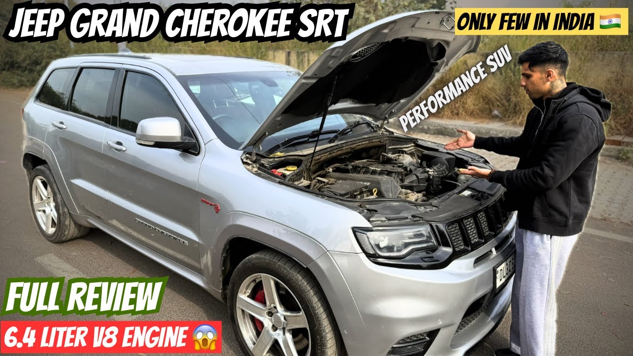 ONLY Few in India! Jeep Grand Cherokee SRT 6.4L V8 Beast Full Review 🇮🇳😳