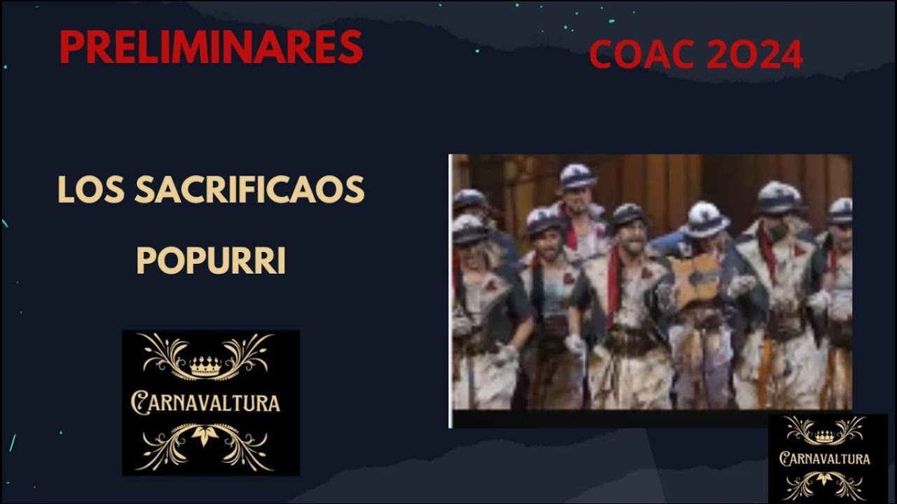 POPURRI COMPARSA LOS SACRIFICAOS (CON LETRA) 2024 PRELIMINARES