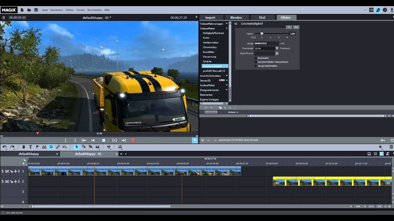 Express Tutorial - Zeitlupe oder Zeitraffer Aufnahmen in Magix Video Deluxe 2016