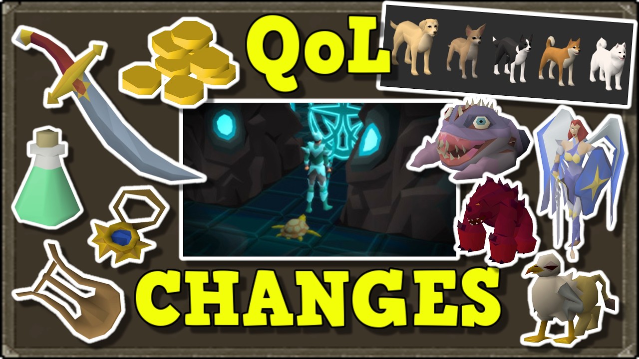 Масштабные улучшения качества игры (QoL) + улучшения питомцев (OSRS)