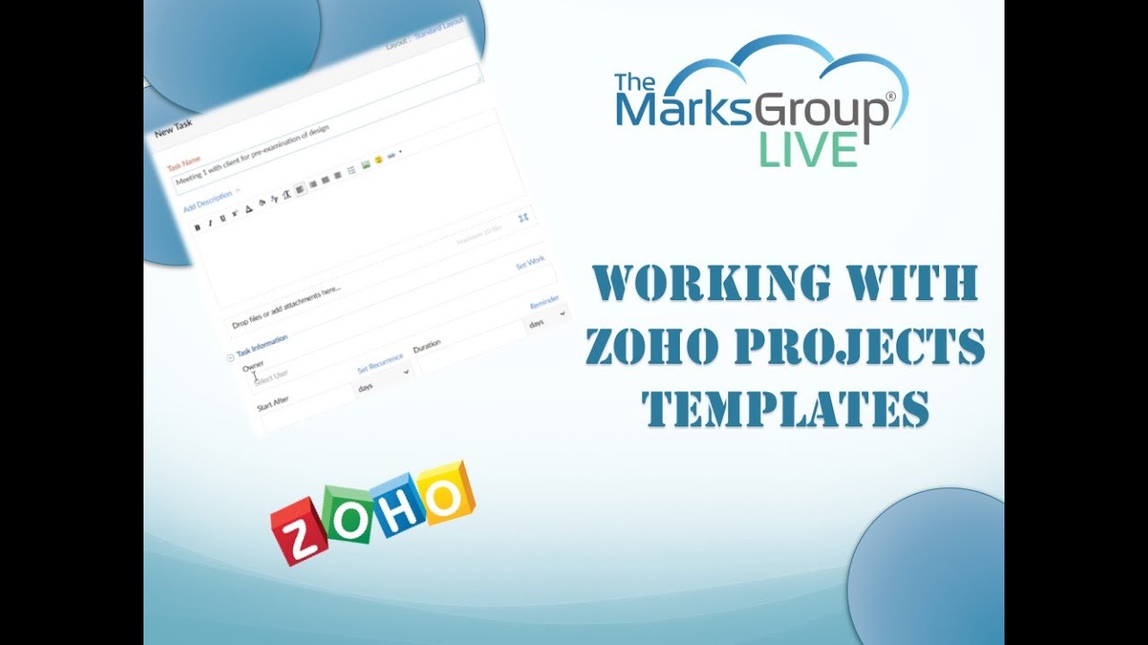 Zoho Projects Templates: How to Work With Them