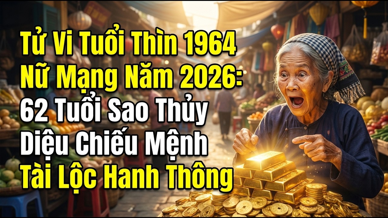 Tử Vi Tuổi Thìn 1964 Nữ Mạng Năm 2026: 62 Tuổi Sao Thủy Diệu Chiếu Mệnh, Tài Lộc Hanh Thông