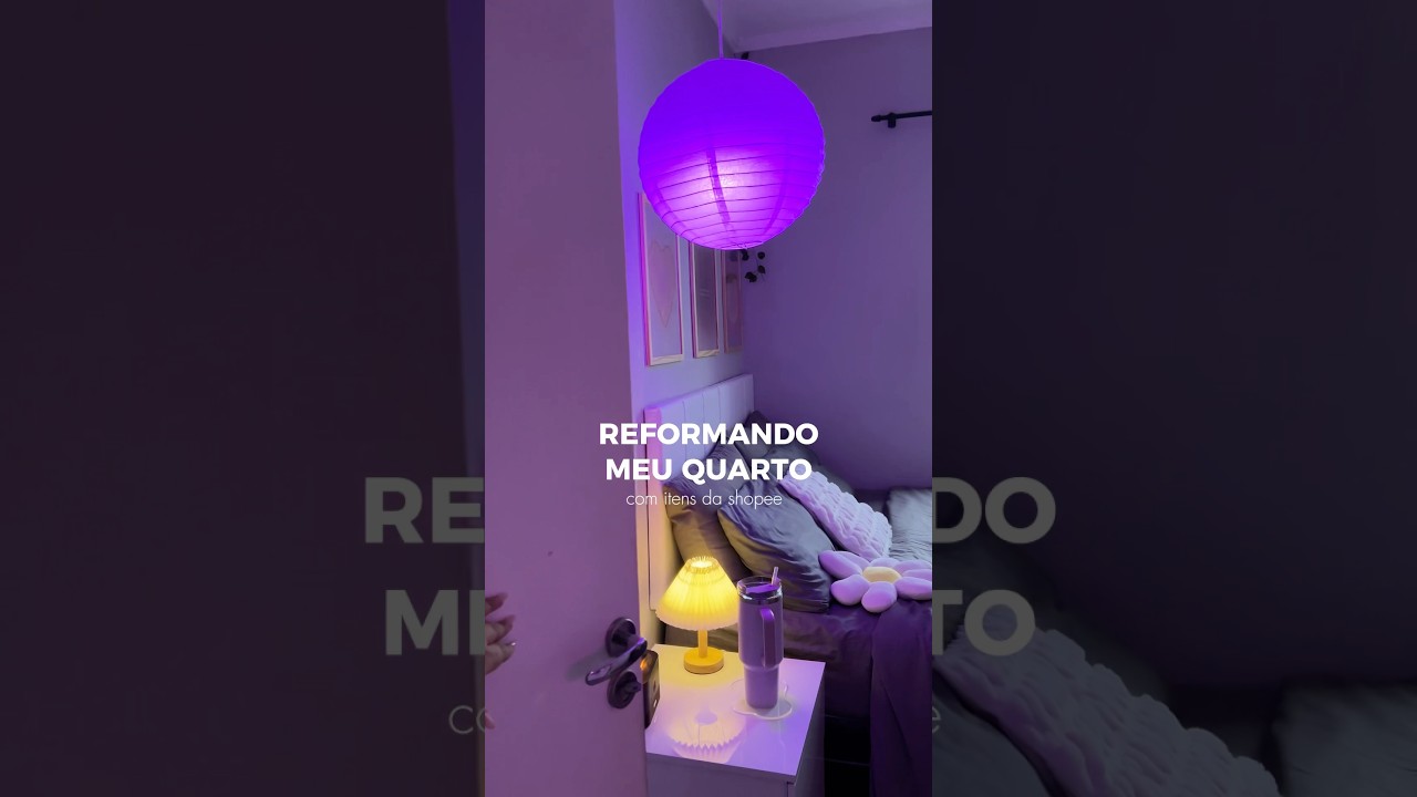 reformando meu quarto com itens da shopee ✨