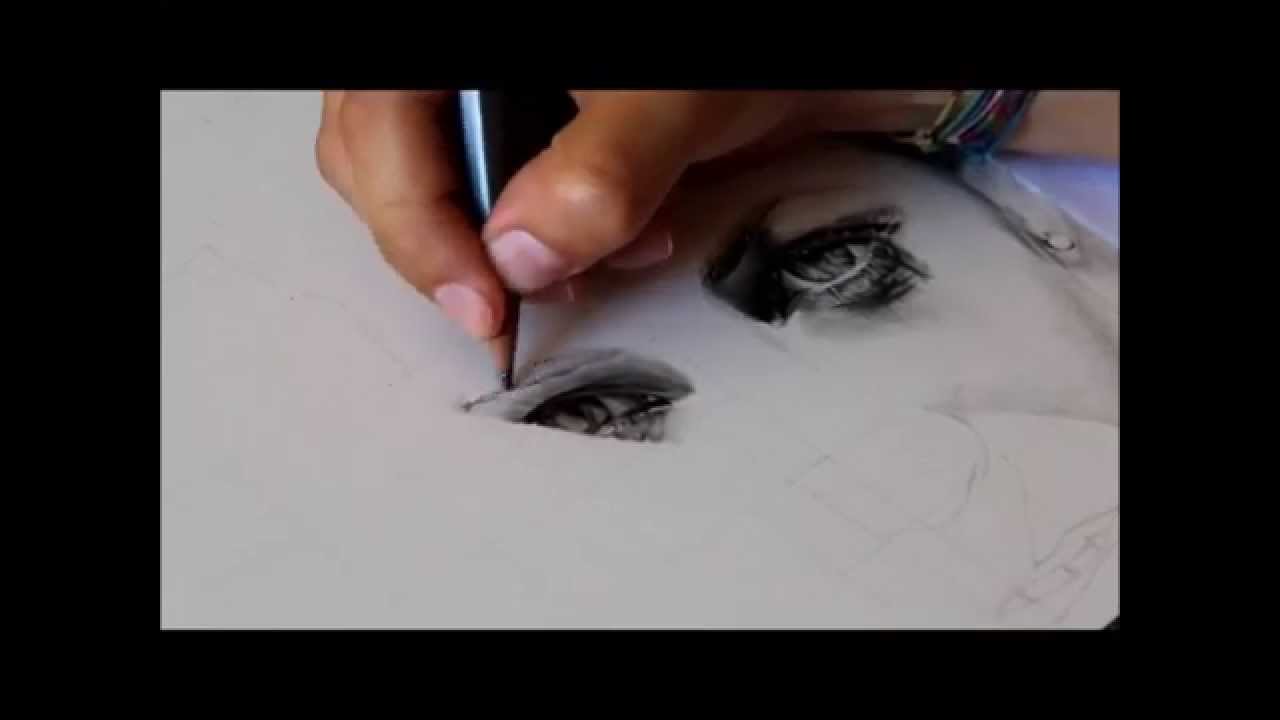 Drawing Pencil  Hyperrealism -  pencil on paper- Marina -  Silvia Pagano Art