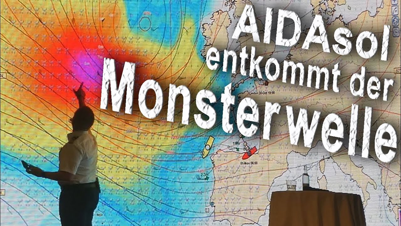 AIDAsol entkommt der Monsterwelle - Von Hamburg nach Mallorca