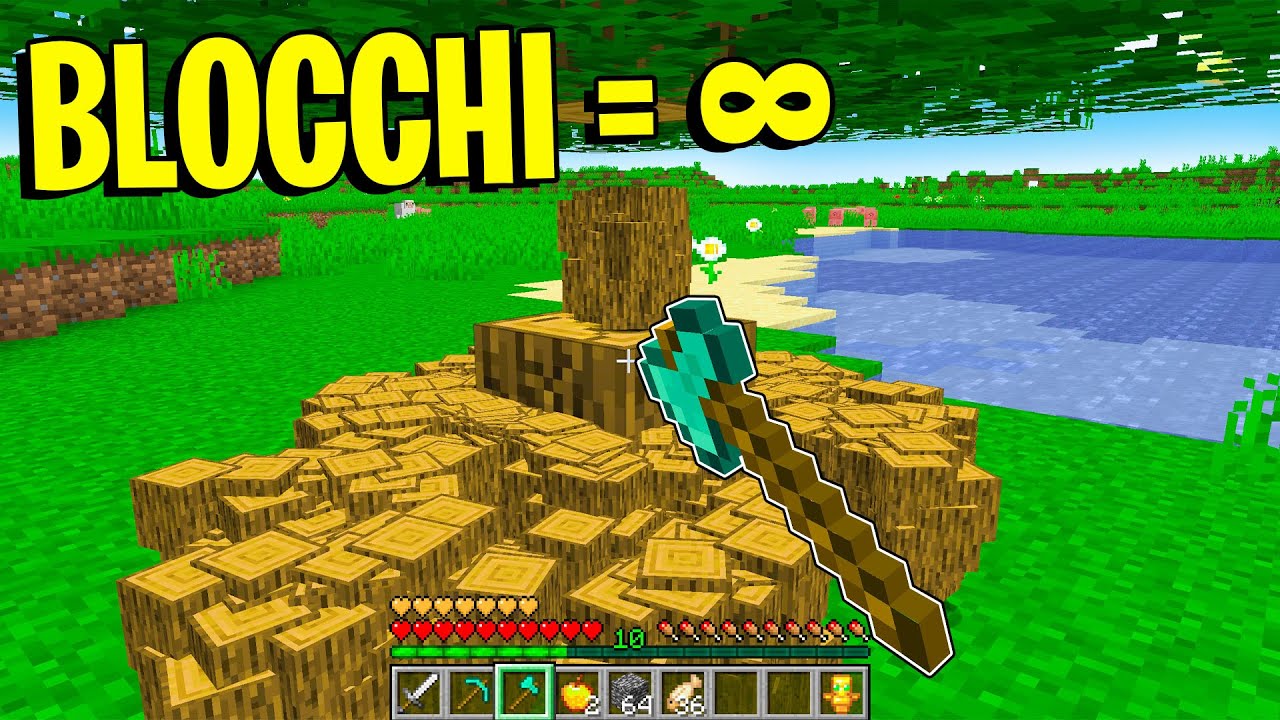 MINECRAFT MA SE ROMPI UN BLOCCO SI MOLTIPLICA ALL'*INFINITO* - [IMPOSSIBILE]