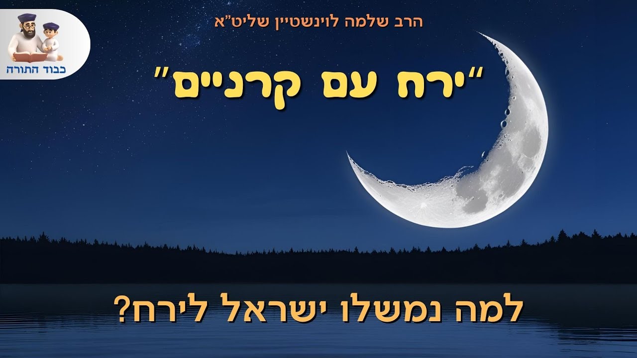 ''ירח עם קרניים'' - הרב שלמה לוינשטיין שליט''א 👈🏻 ספירת העומר\שבועות