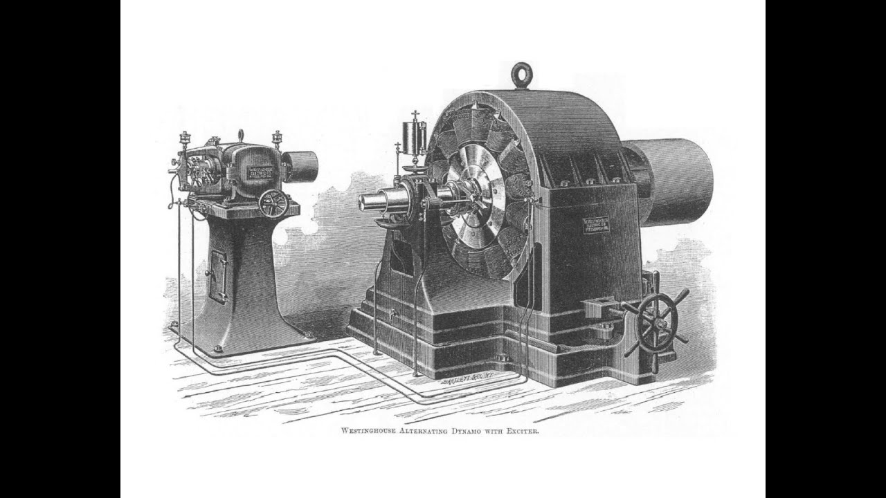 Tesla's Siemen's Drum Armature in Build of Alternating Dynamo and Exciter Motor