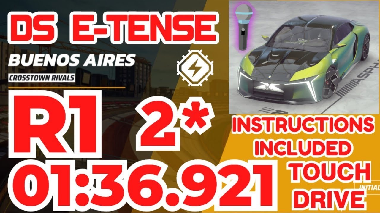 🎤 Asphalt Legends - DS E-TENSE PERFORMANCE Гран-при, 1-й раунд | 2⭐ Touchdrive | Crosstown Rivals