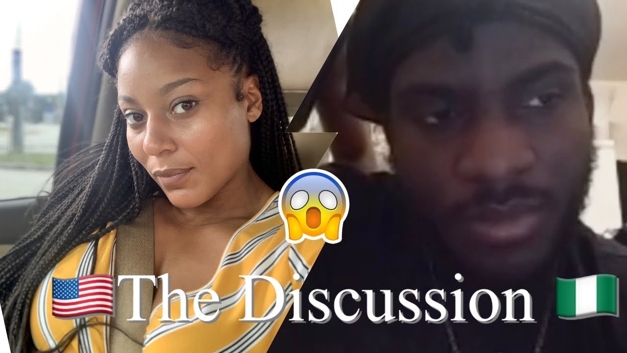 A MUCH NEEDED DISCUSSION. Native Africans chatting it up with An Americanized African