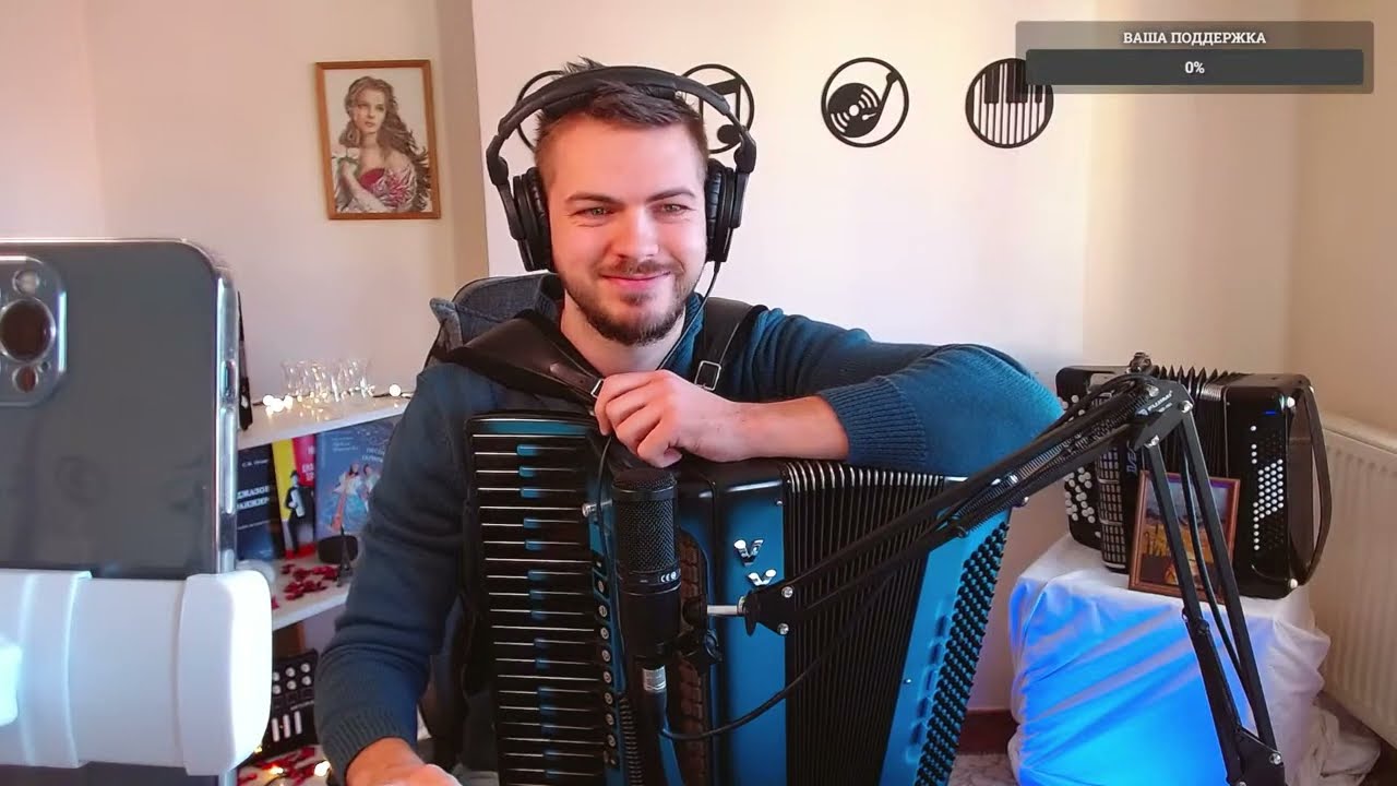 Accordion music LIVE stream Vasily Yurchenko |Василий Юрченко Онлайн концерт
