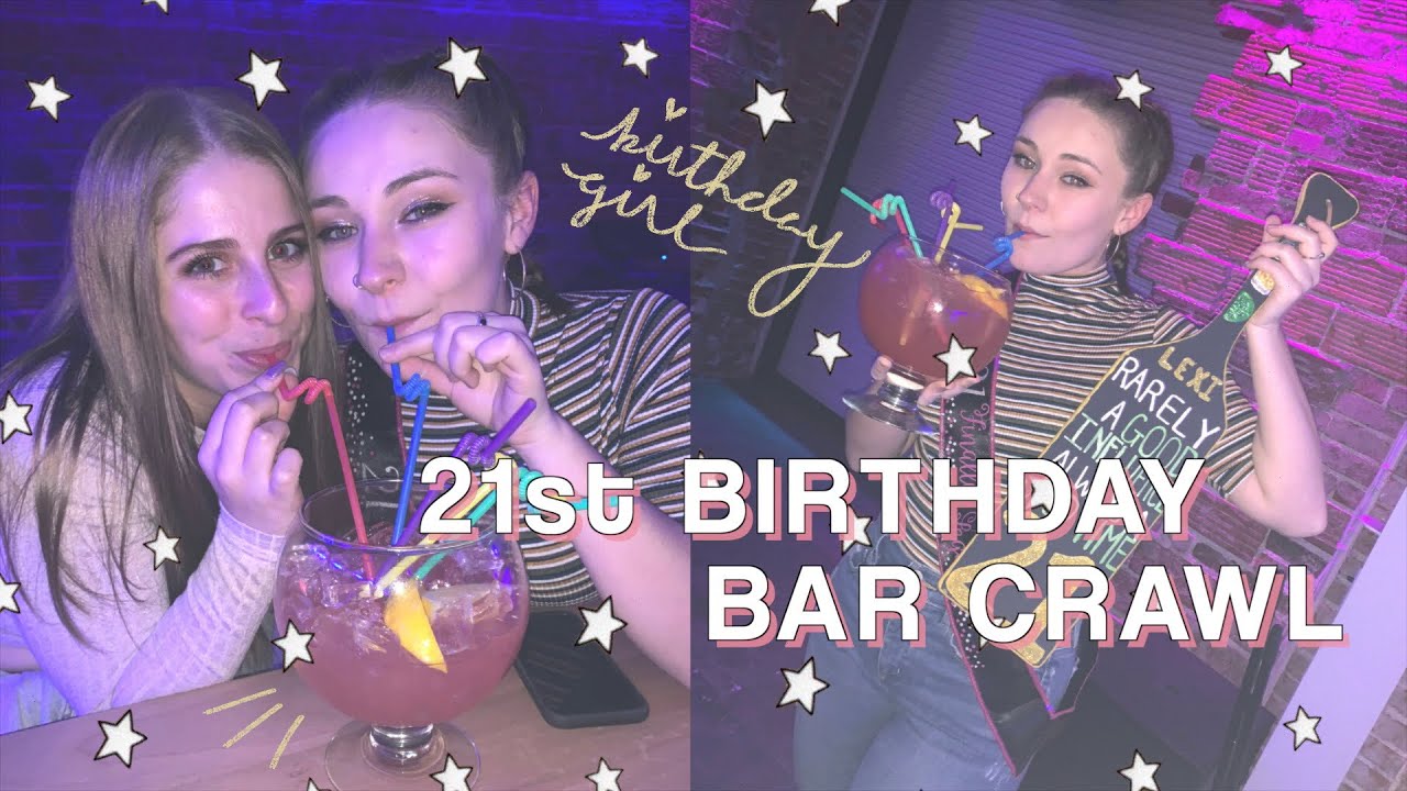 a CHAOTIC 21st Birthday Bar Crawl CHECKLIST!!