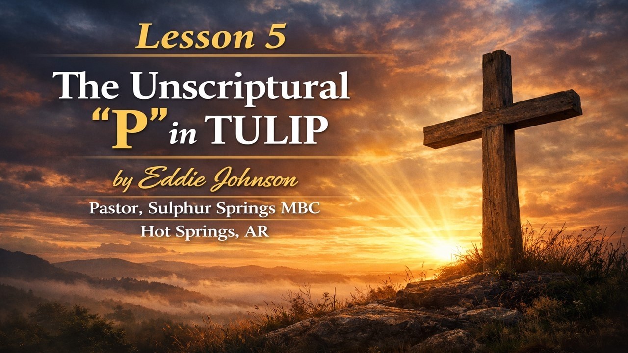 Урок 5. Небиблейская буква «П» в аббревиатуре TULIP. Автор: Эдди Джонсон, пастор церкви Sulphur S...