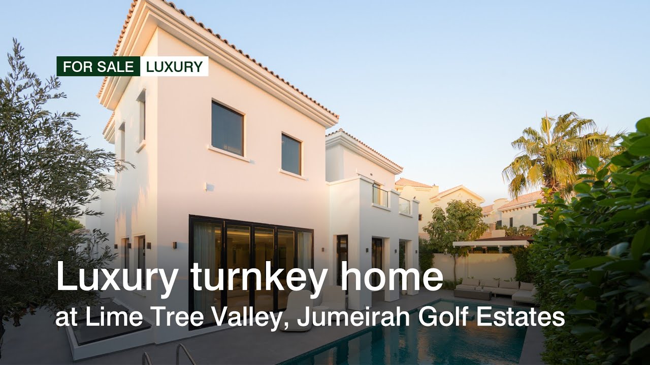 Luxurious turnkey home at Lime Tree Valley, Jumeirah Golf Estates, Dubai | haus & haus