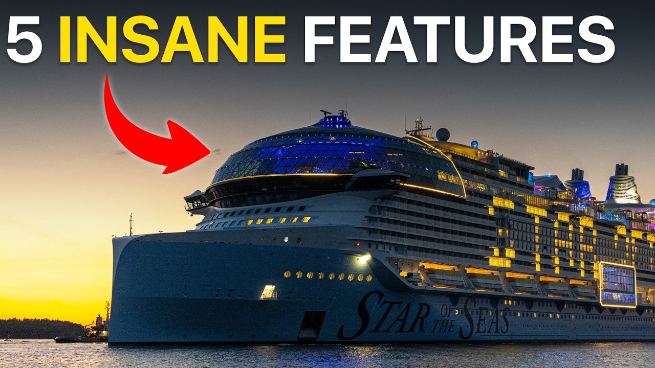 Star of the Seas - 5 INCREDIBLE FEATURES on Royal Caribbeans New (Mega Ship)