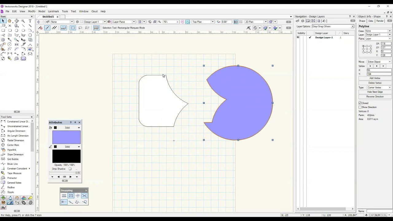 VectorWorks - Clip Surface 2d