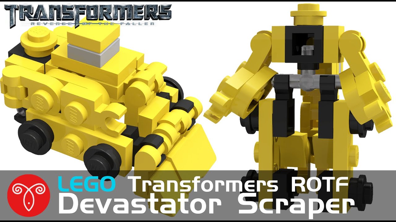 Lego Transformers Movie ROTF Devastator-Scraper MOC Instruction Mini Mecha Tutorial