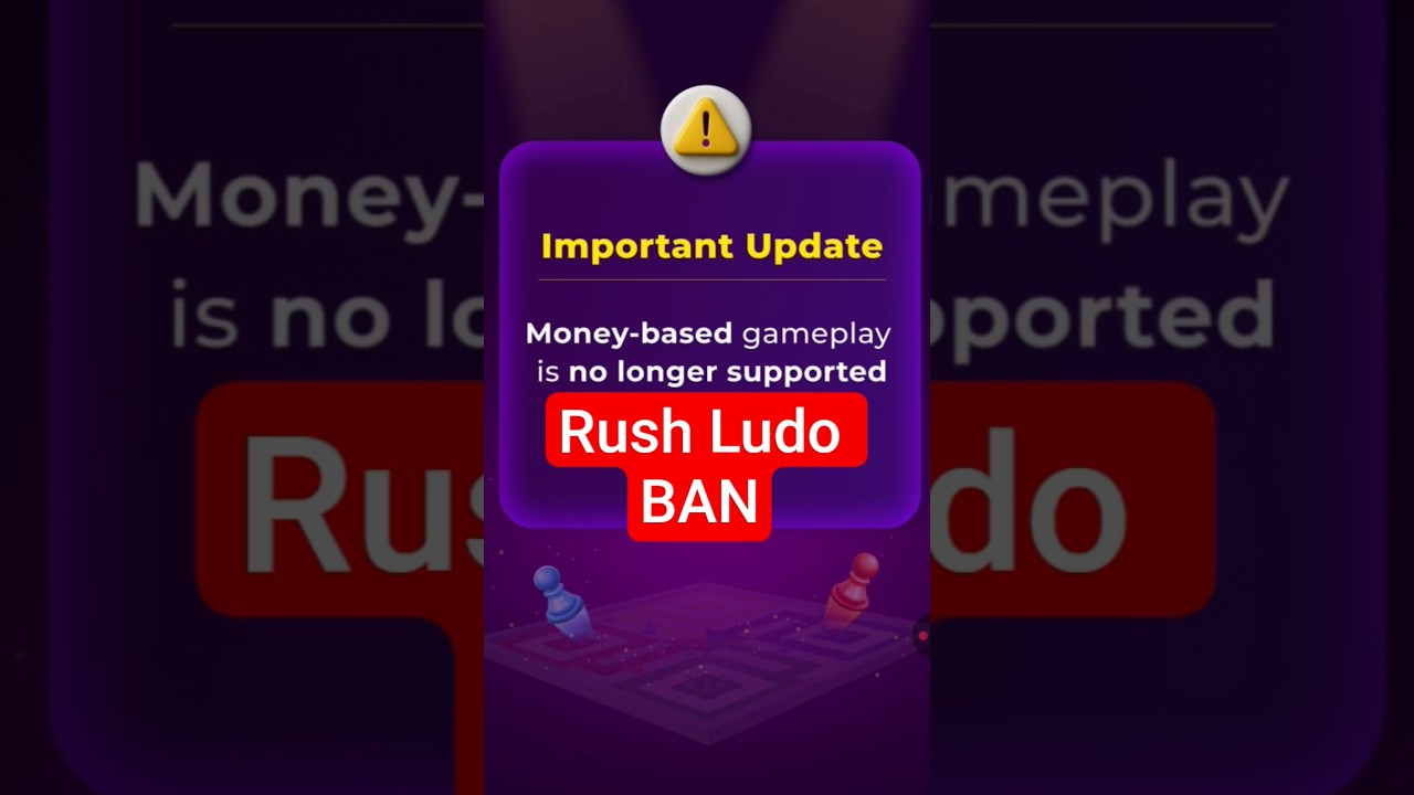Rush ludo ban #dream11ban #rushludoban #mplban #onlinegamingban #earnmoneyonline #earningapp