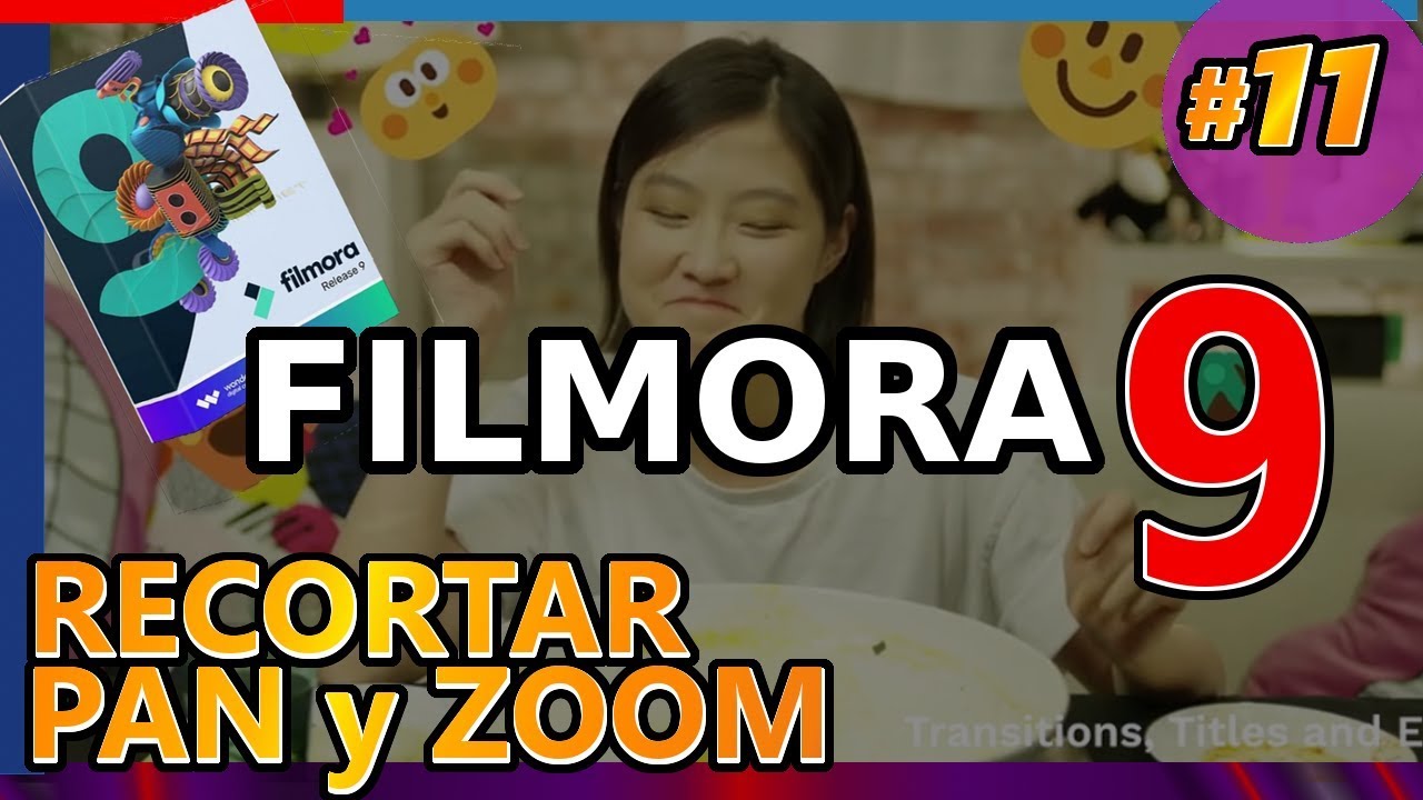 FILMORA 9: RECORTAR, PAN y ZOOM, efecto de acercar y desplazar, alejar. Tutorial 11 en español
