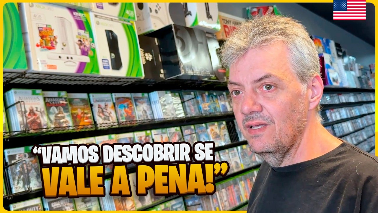 TIOZÃO FICOU TODO EMPOLGADO NESSA LOJA - DARKSIDE VIDEO GAMES