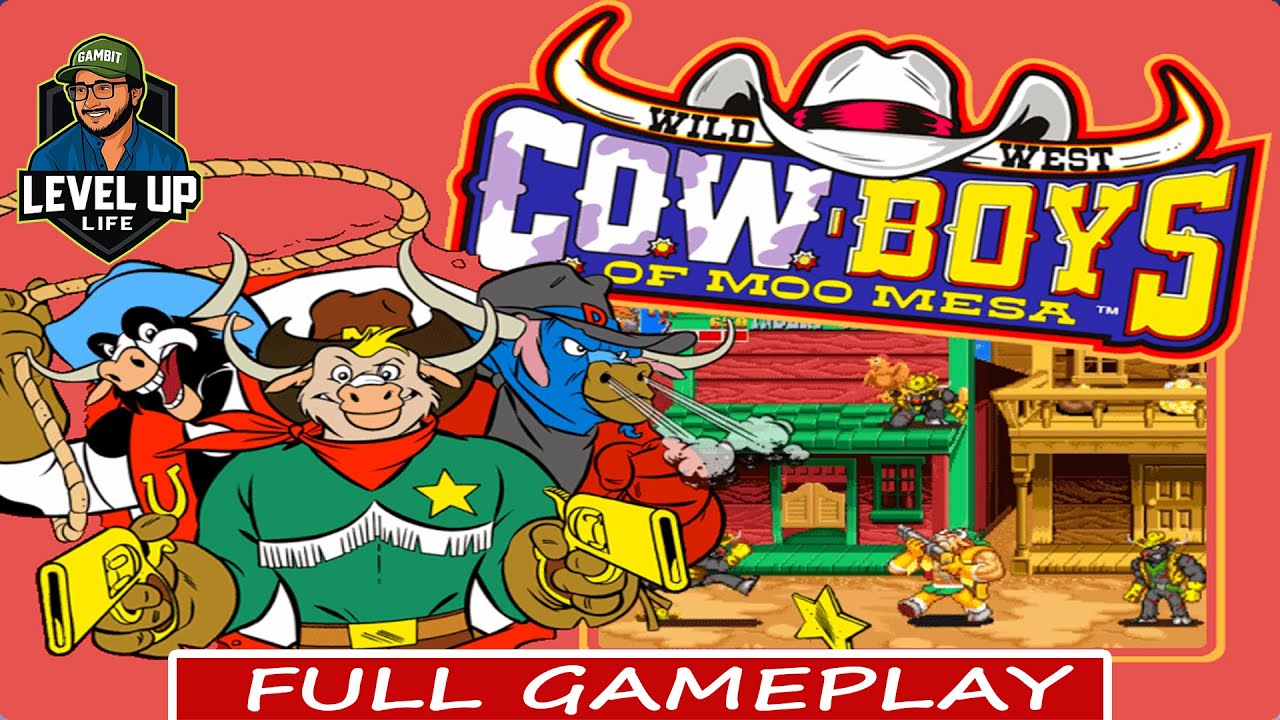 Wild West C.O.W.-Boys of Moo Mesa – FULL GAME ENDING 🔥 | Arcade 1992 Konami Classic 🤠🐄