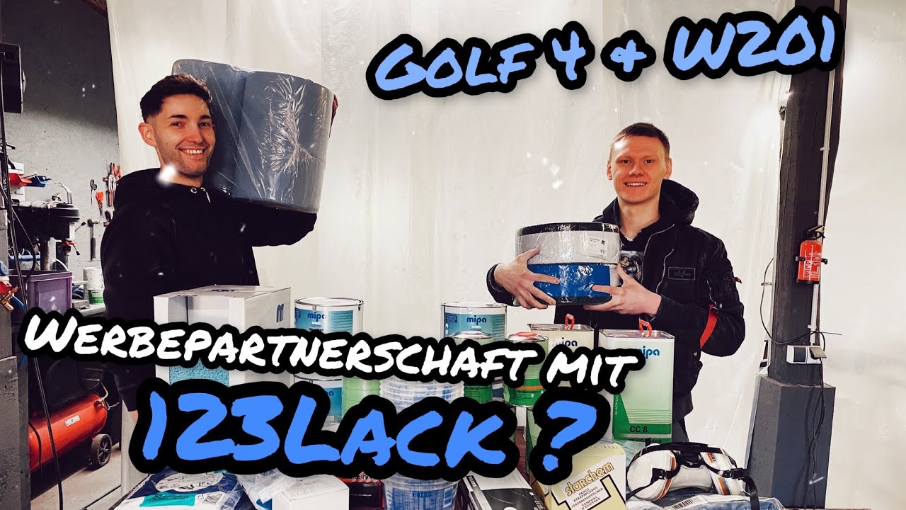 GOLF 4 GTI & MERCEDES W201 I Es geht endlich weiter mit Lack I  Werbepartnerschaft mit 123Lack ?