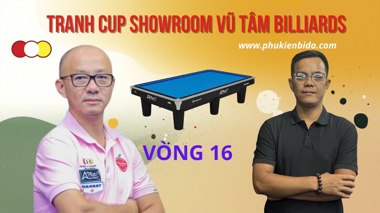 TRUNG HẬU (VT) - TRƯƠNG NĂM  (Hưng Cần Thơ) Tranh tứ kết Bida 3 Băng Cup Showroom Vũ Tâm Billiards