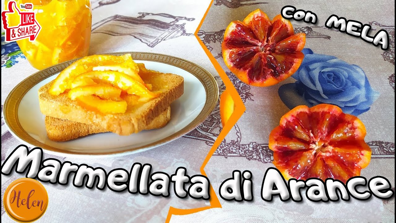 Marmellata di Arance con Mela FACILISSIMA senza fruttapec, fatta in casa tutto NATURALE