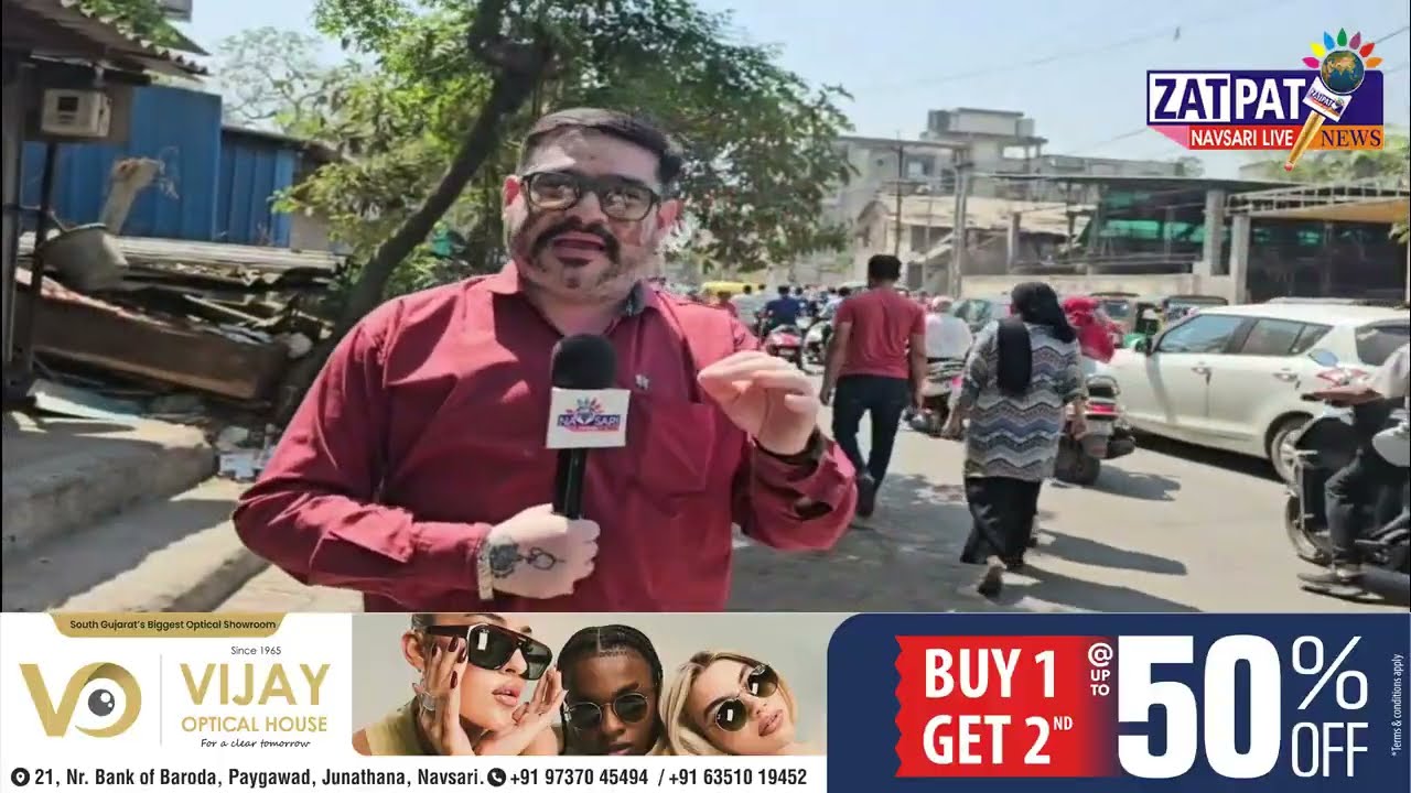 NAVSARI LIVE :- NMC દ્વારા દુધિયા તળાવ નજીક ડિમોલીશન કરાયું
