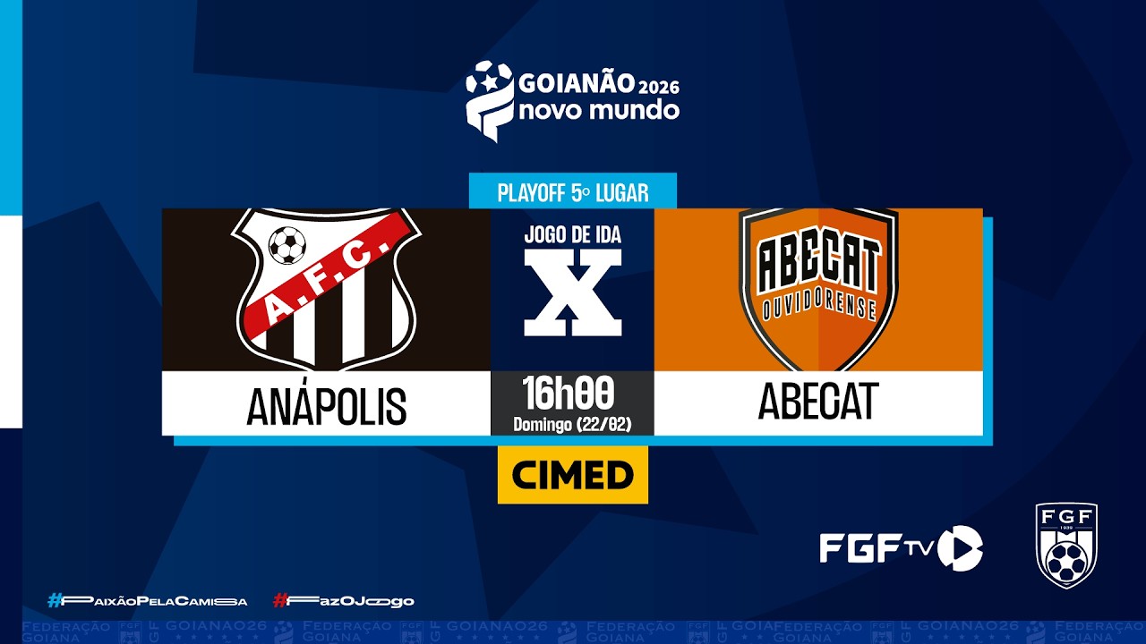 Anápolis x Abecat - Goianão Novo Mundo 2026 - Playoff de 5º lugar