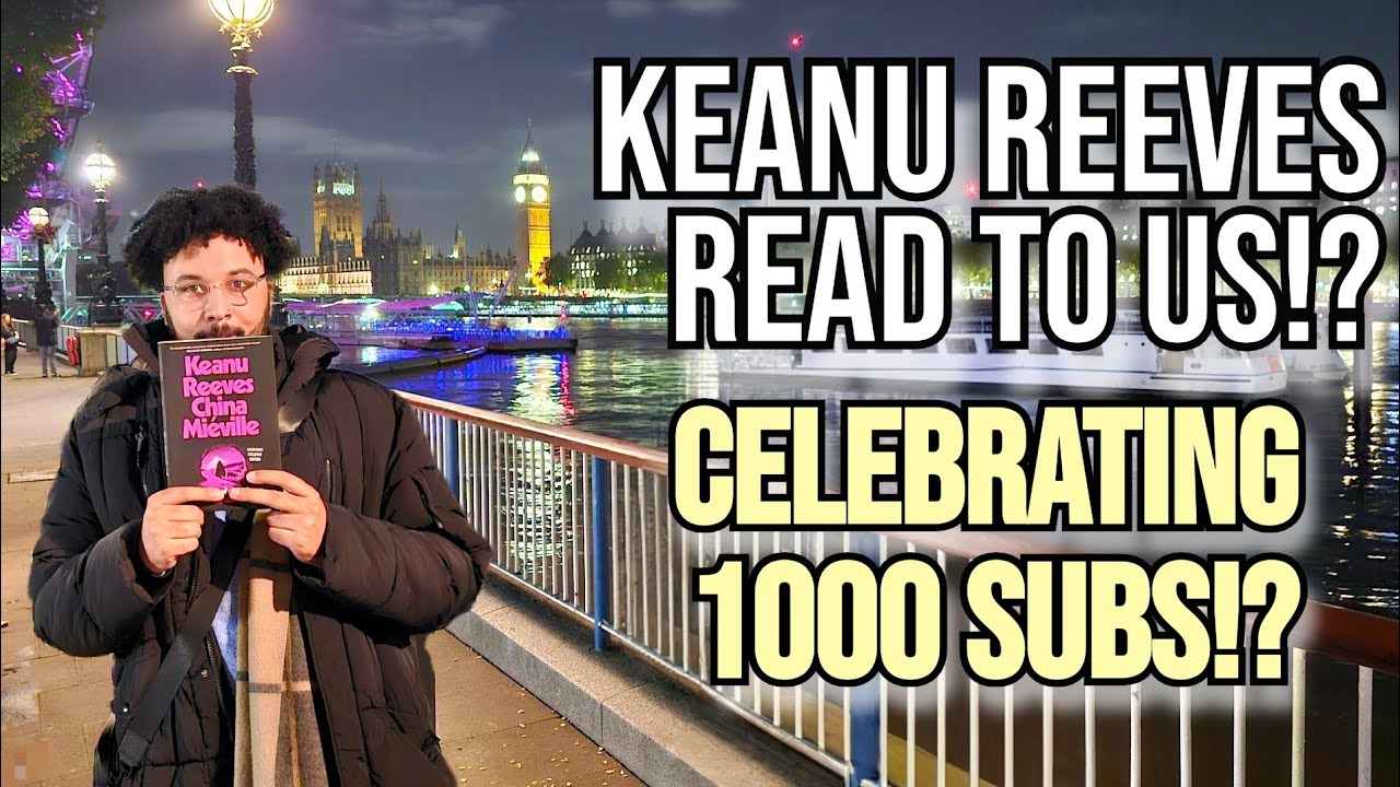 KEANU REEVES READS HIS BOOK TO US?! 😱 1000 SUBS CELEBRATION IN LONDON! 🎉📚