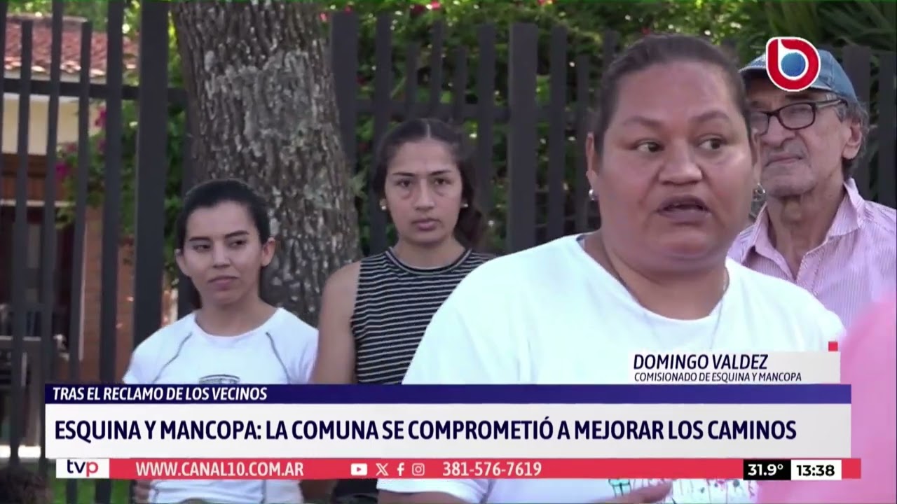 Tras los reclamos vecinales, el comisionado comunal promete trabajos en Esquina y Mancopa